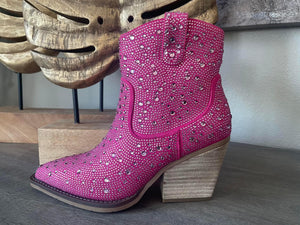 Pink Bling Booties