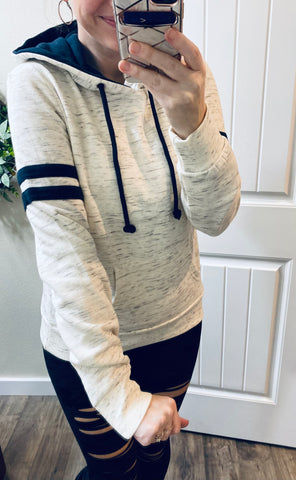 Oatmeal Track Hoodie