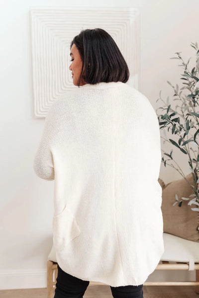 Cozy Nights Cardigan In Cream