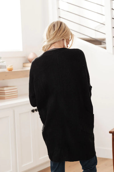 Cozy Nights Cardigan in Black