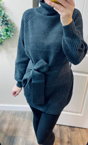 Charcoal Sweater Tunic