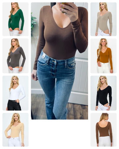 Seamless Long Sleeve Bodysuits