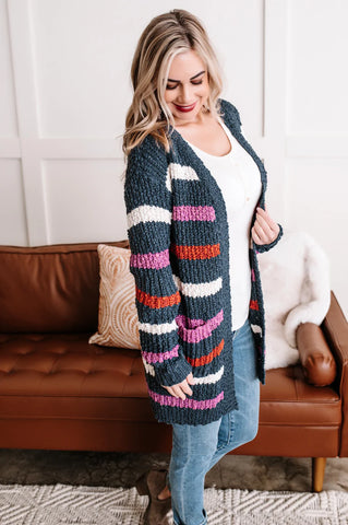 Midnight Stripes Cardigan