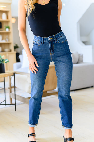 Judy Blue Cool Non-Distressed Boyfriend Jeans