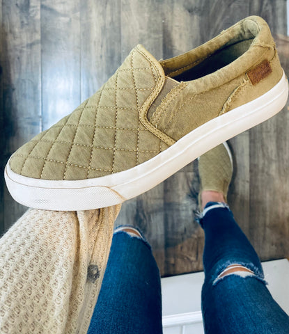 Blowfish Quilted Coffee Slip On Sneaker