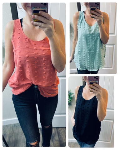 Swiss Dot Sleeveless Top