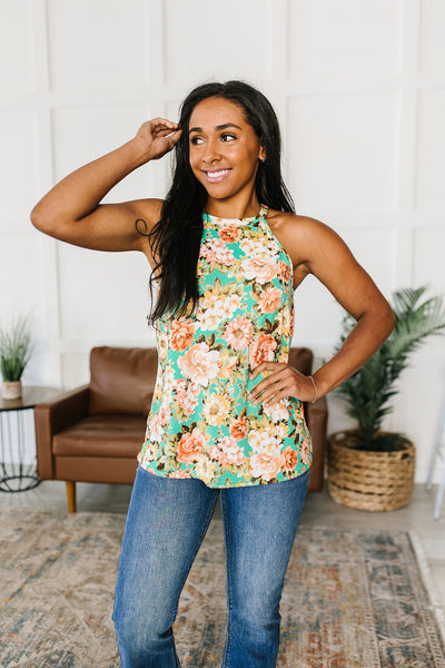 Floral Halter Top