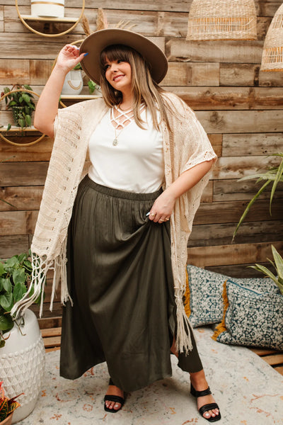 Get Away Maxi Skirt in Olive