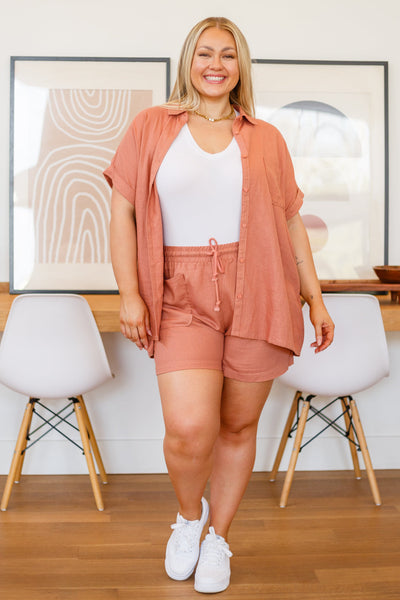 Button Up Top in Marsala