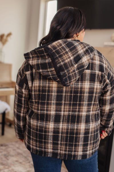 Reversible Plaid Sherpa Shacket